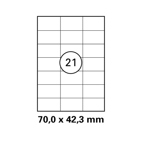 Blatt drucker etiketten 70 - blatt,
