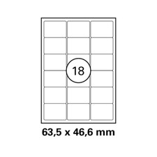 25 Blatt Drucker Etiketten