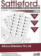 2400 ETIKETTEN 70 x 36 mm