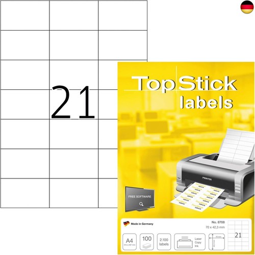 Topstick 8708 adressetiketten - topstick,