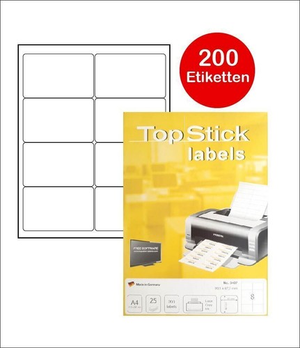 200 etiketten adressetiketten - etiketten,