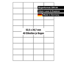 Etiketten - 52,5 x 29,7 mm -