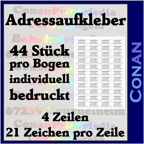 440 adress etiketten - 440, adress-etiketten