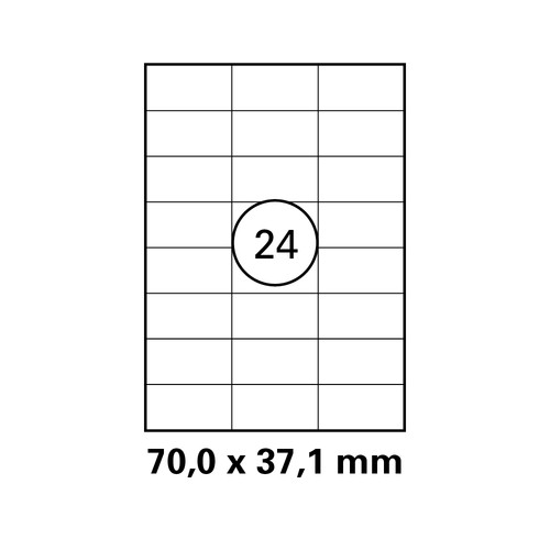 Blatt drucker etiketten 70 - 25,