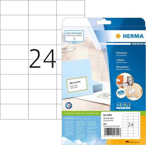 Herma 4390 adressetiketten - 4390, adressetiketten,