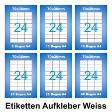 70x36 mm Etiketten 24