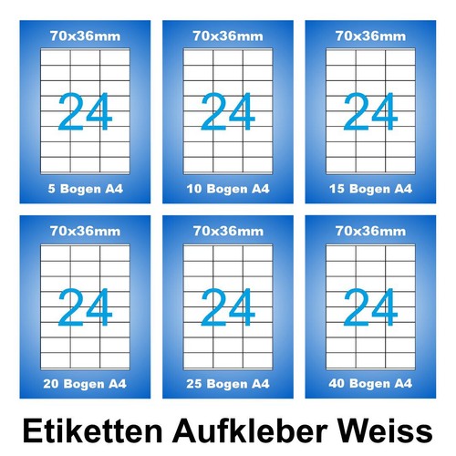 70x36 etiketten 24 - 70x36,