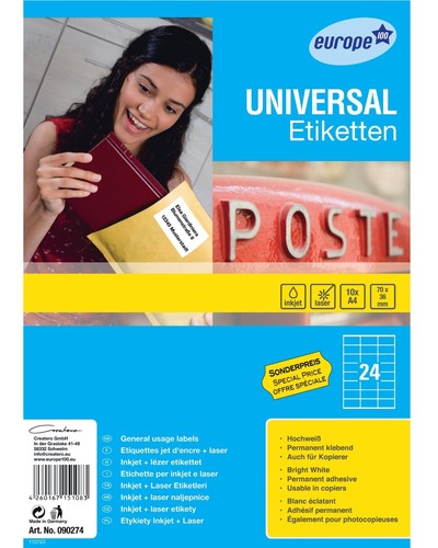 Avery 240x universal etiketten - 240x,