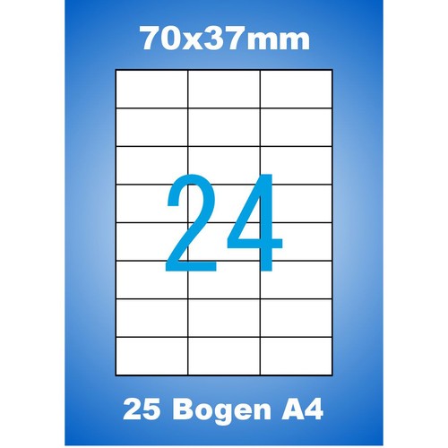 Etiketten 70x37mm blatt a4 - etiketten,