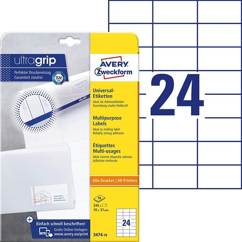 Avery zweckform 3474 - zweckform, 3474-10