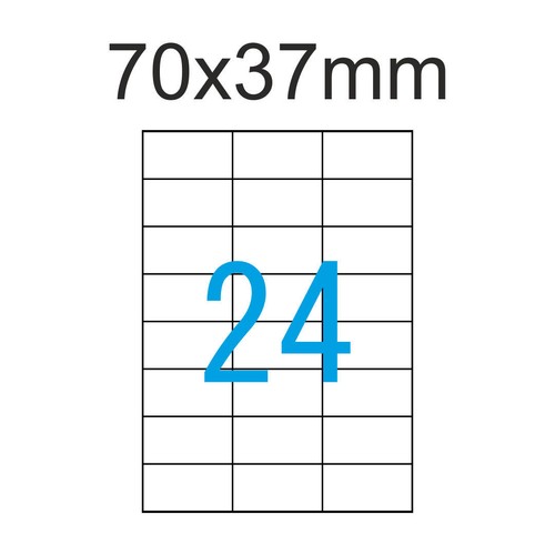 Blatt etiketten 70x37mm 240 - 70x37mm,