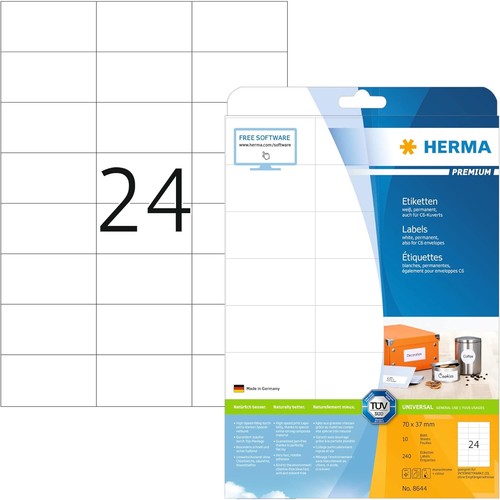 Herma 8644 adressetiketten - 8644, 10