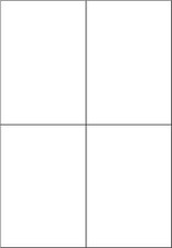 105 x 148 mm DIN A4 Etiketten