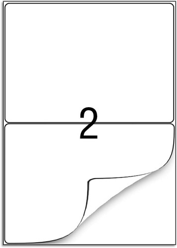 Etiketten blatt - a4, 25