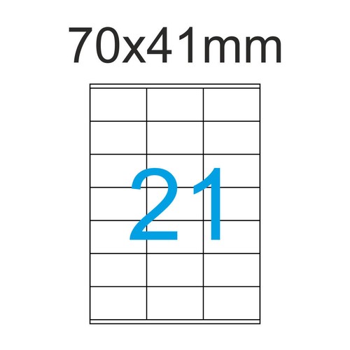 Etiketten 70x41mm 100 blatt - etiketten,