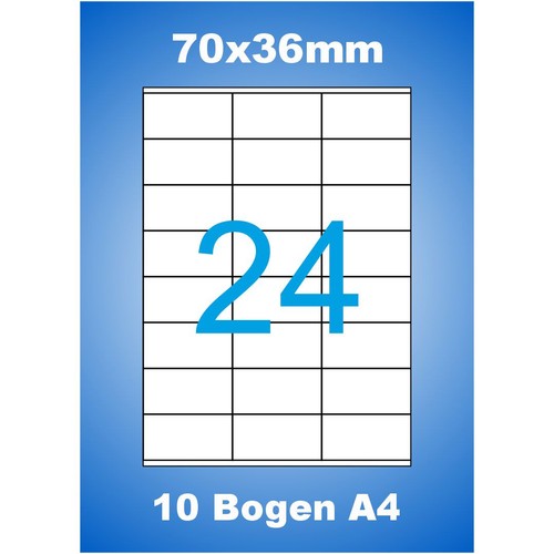 240 etiketten 70x36 10 - 70x36,