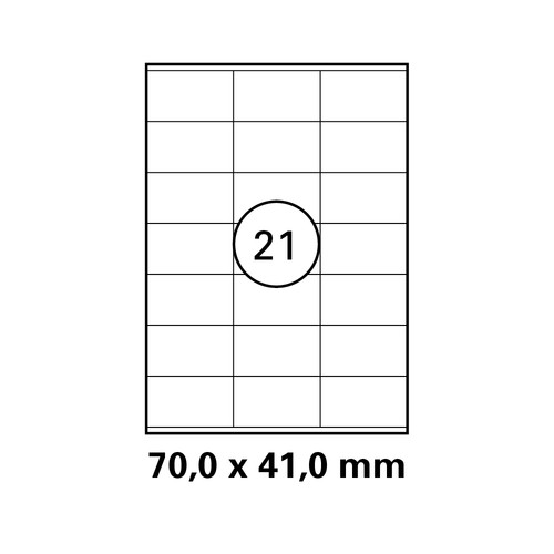 Blatt drucker etiketten 70 - blatt,
