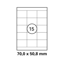 100 Blatt Drucker Etiketten 70