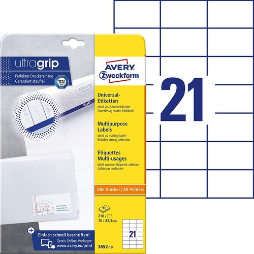 Avery zweckform 3652 - zweckform, 3652-10