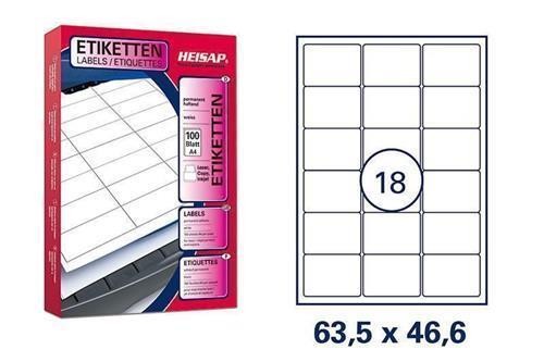 Adress etiketten 46 6mm - 63,5, x