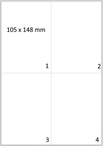 Versandetiketten 105 148 mm - 105, x